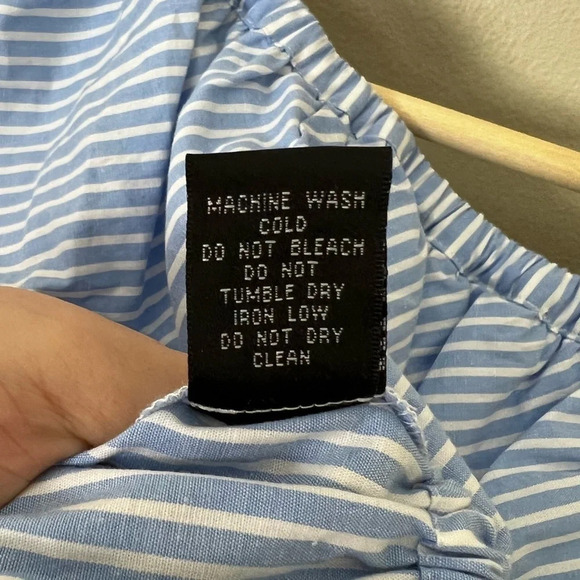 Jill Stuart • Striped Off The Shoulder Ruffle Crop Top - Picture 7 of 8